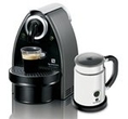 Nespresso Essenza C100 Espresso Capsule Machine and Aeroccino - Titan Gray