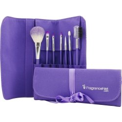 COSMETIC BRUSHES for WOMEN: A SET OF 7 COSMETIC BRUSHES IN A PURPLE CARRYING CASE ( Women's Fragance Set) รูปที่ 1