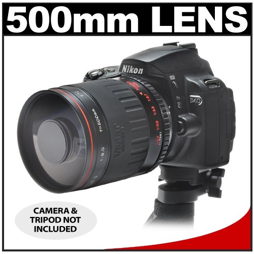Vivitar 500mm f/8.0 Series 1 Multi-Coated Mirror Lens for Nikon D40, D60, D90, D300, D300s, D3, D3s, D3x, D7000, D3000, D3100 & D5000 Digital SLR Cameras ( Vivitar Len ) รูปที่ 1