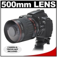 Vivitar 500mm f/8.0 Series 1 Multi-Coated Mirror Lens for Nikon D40, D60, D90, D300, D300s, D3, D3s, D3x, D7000, D3000, D3100 & D5000 Digital SLR Cameras ( Vivitar Len )