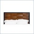 Magnussen B1356 Urban Safari Warm Cognac and Black Finish Wood Queen Panel Bed (wood bed)