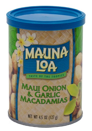 Mauna Loa Macadamia Nuts, Maui Onion Garlic, 4.5-Ounce Cans (Pack of 6) รูปที่ 1