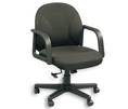 Fabric Mid Back Conference Chair Pewter Fabric (Gray)