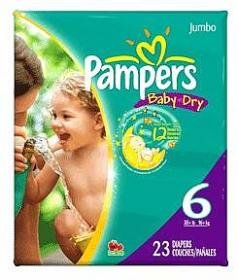 Pampers Baby Dry Diapers Jumbo Pack, Size 6, 92 Count ( Baby Diaper Pampers ) รูปที่ 1