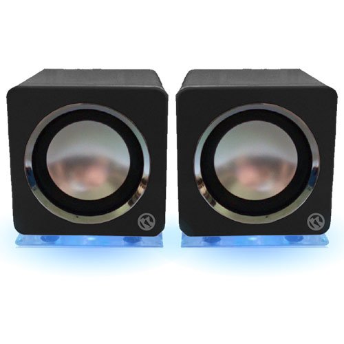 MINI Cube Speakers Black ( Value Computer Speaker ) รูปที่ 1
