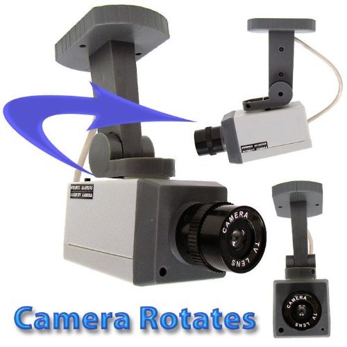 Rotating Imitation Security Camera with LED Light ( Trademark Global CCTV ) รูปที่ 1