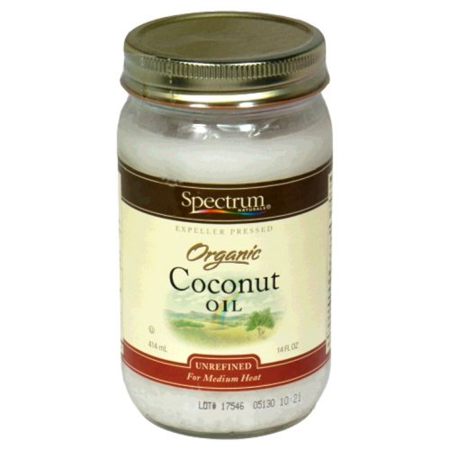 Spectrum  Coconut Oil, Organic Unrefined, 14 Ounce Tub (Pack of 3) ( Coconut oil Spectrum ) รูปที่ 1