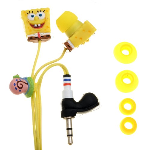 NEMO DIGITAL SBF10154 Spongebob Sqaurepants 3D Sculpt Earbuds Style ( NEMO DIGITAL Ear Bud Headphone ) รูปที่ 1
