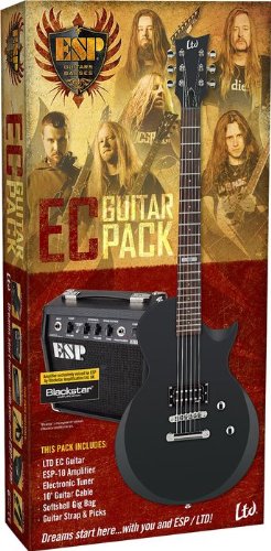 ESP LTD EC Electric Guitar Value Package Black Satin ( ESP guitar Kits ) ) รูปที่ 1