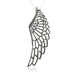 รูปย่อ Sterling Silver White Angel Feather Wing Black Diamond Pendant Necklace-0.10 carat ( Diamond Delight pendant ) รูปที่3