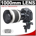 Rokinon 500mm f/6.3 Multi-Coated Mirror Lens with 2x Teleconverter (=1000mm) for Nikon D40, D60, D3000, D3100, D5000, D5100, D7000, D300s, D3 & D3s Digital SLR Cameras ( Rokinon Len )