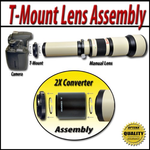 Opteka 650-2600mm High Definition Telephoto Zoom Lens for Canon EOS 1D, 5D, 7D, 10D, 20D, 30D, 40D, 50D, 60D, Rebel XT, XTi, XS, XSi, T1i, T2i, T3 and T3i Digital SLR Cameras ( Opteka Len ) รูปที่ 4