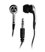 รูปย่อ Ifrogz EarPollution Plugz - Headphones ( in-ear ear-bud ) - black, silver ( iFrogz Ear Bud Headphone ) รูปที่1