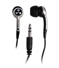 Ifrogz EarPollution Plugz - Headphones ( in-ear ear-bud ) - black, silver ( iFrogz Ear Bud Headphone )