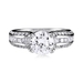 รูปย่อ Sterling Silver 925 Round Cubic Zirconia CZ Ring - Women's Engagement Wedding Ring ( BERRICLE ring ) รูปที่2