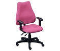 Ergonomic Executive Chair Pink Fabric/Black Frame (Pink)