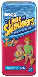 Huggies Little Swimmers Disposable Swimpants, Large, 10-Count (Pack of 4) ( Baby Diaper Huggies ) รูปที่ 1