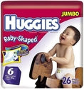 Huggies Baby-Shaped Fit Diapers, Size 6, 26-count ( Baby Diaper Huggies )