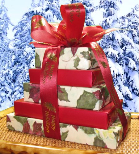 Happy Holidays - Mini Gourmet Chocolate Gift Tower - Heartwarming Treasures ( Heartwarming Treasures Chocolate Gifts ) รูปที่ 1