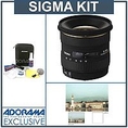 Sigma 10mm - 20mm f/4-5.6 EX DC HSM AF Lens Kit with USA Warranty, for Canon EOS Digital SLR Cameras. with Tiffen 77mm UV Wide Angle Filter, Professional Lens Cleaning Kit ( Sigma Len )