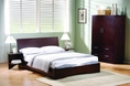 899C Series Platform Bed in Cherry Size: Full (Wood bed)