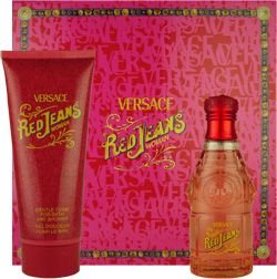 Red Jeans by Versace for Women 2 Piece Set Includes: 3.4 oz Eau de Toilette Spray + 6.7 oz Gentle Foam for Bath and Shower ( Women's Fragance Set) รูปที่ 1