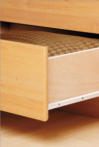 Maple Finish Full Size Storage Bed  รูปที่ 5