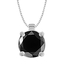 รูปย่อ 10k White or Yellow Gold Round Black Diamond Solitaire Pendant (1.50 ct), 18" ( Amazon.com Collection pendant ) รูปที่1