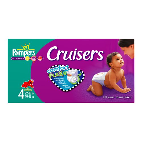 Pampers Cruisers Diapers, Size 4, 100-Count ( Baby Diaper Pampers ) รูปที่ 3