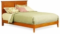 Monterey Full Platform Bed with Open Foot Rail, Caramel Latte (wood bed)