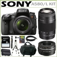 Review Sony Alpha A580/L 16.2Megapixel HD DSLR Camera and 18-55mm F3.5-5.6 Lens with Sony SAL75300 Zoom Lens and SAL50F18 50mm Lens + Accessory Kit