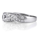 รูปย่อ Sterling Silver Round Cubic Zirconia CZ Solitaire Ring w/Side Stones - Women's Engagement Wedding Ring ( BERRICLE ring ) รูปที่3