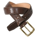 รูปย่อ Tommy Hilfiger Mens Genuine Leather Croc Print Belt (leather belt ) รูปที่1