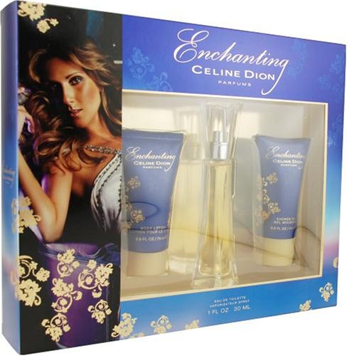 Celine Dion Enchanting By Celine Dion For Women. Set-edt Spray 1-Ounce & Body Lotion 2.5-Ounce & Shower Gel 2.5-Ounce ( Women's Fragance Set) รูปที่ 1