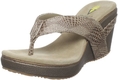 Volatile Women's Marshmallow Croco Thong Sandal