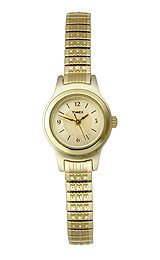 Timex Women's T2D761 Dress Gold-tone Expansion Band Stainless Steel Bracelet Watch รูปที่ 1