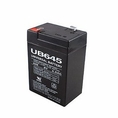6V / 4.5Ah Sealed Lead Acid Battery with F1 (.187in) Terminals - UVUB645F1 ( Battery Batteries )