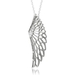 รูปย่อ Sterling Silver White Angel Feather Wing Black Diamond Pendant Necklace-0.10 carat ( Diamond Delight pendant ) รูปที่2