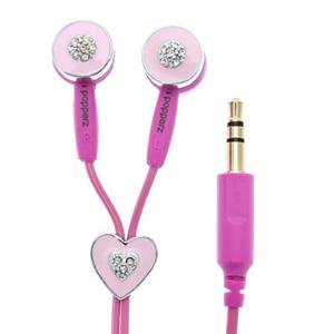 iPopperz IP-JLZ-3012 Pink Heart Ear Bud ( Victory Ear Bud Headphone ) รูปที่ 1
