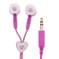 iPopperz IP-JLZ-3012 Pink Heart Ear Bud ( Victory Ear Bud Headphone )