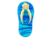 รูปย่อ 14K Gold Sea Blue Opal Flip Flop Sandal Shoe Pendant ( Jewelry Liquidation pendant ) รูปที่3