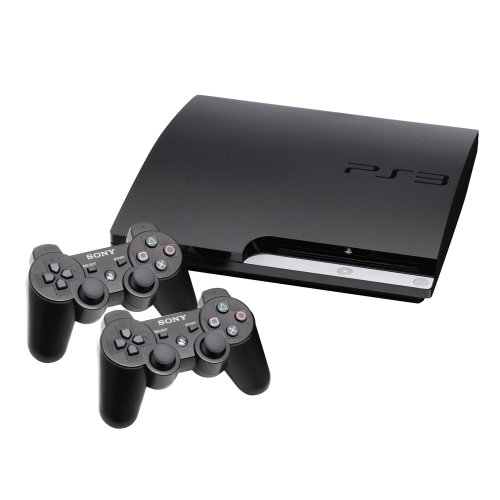 PlayStation 3 160 GB Console with 2 Dualshock 3 Wireless Controllers Bundle ( Sony PS3 Console ) รูปที่ 1