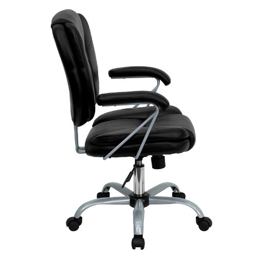 Leather Computer Chair - Black (Black) รูปที่ 3