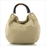 Faux Leather Perforated Hobo Bag ( Bag Girls Hobo bag  ) รูปที่ 3