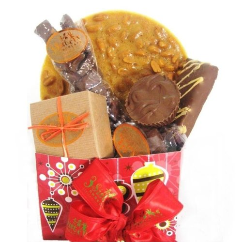 Chocolate and Peanut Butter Christmas Gift Basket ( 3 Sisters Chocolate Chocolate Gifts ) รูปที่ 1