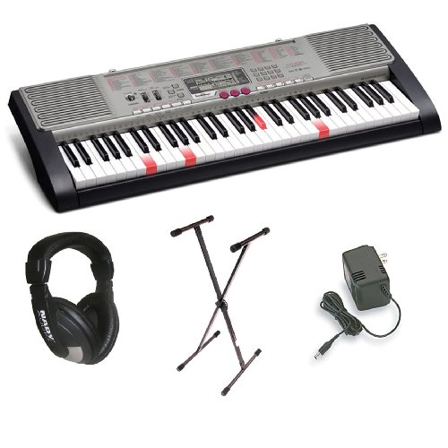 Casio LK-230 Personal Keyboard Premium Package with 61 Keys, Headphones, Stand & Power Supply รูปที่ 1