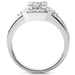 รูปย่อ 1 Carat Princess & Round Diamond Engagement Ring in 14kt White Gold ( Diamond-Me ring ) รูปที่3