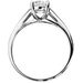 รูปย่อ 14K White Gold Round Solitaire CZ Cubic Zirconia Wedding Engagement Ring Band ( The World Jewelry Center ring ) รูปที่2