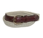 รูปย่อ Canterbury Cotton Braided Leather Trim Belt  รูปที่2