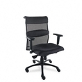 Alera : Eon Series Mid-Back Swivel/Tilt Chair with T-Arms, Black/Gray Mesh -:- Sold as 2 Packs of - 1 - / - Total of 2 Each 